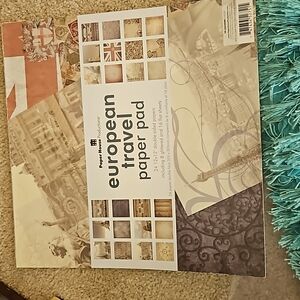 new paper house productions European travel paper pad 24 pages